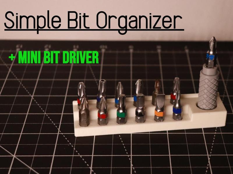 Simple organizer for 12 bits with a bit driver
