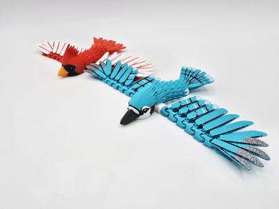 Flexi Cardinal & Blue Jay Pocket Pets Bundle