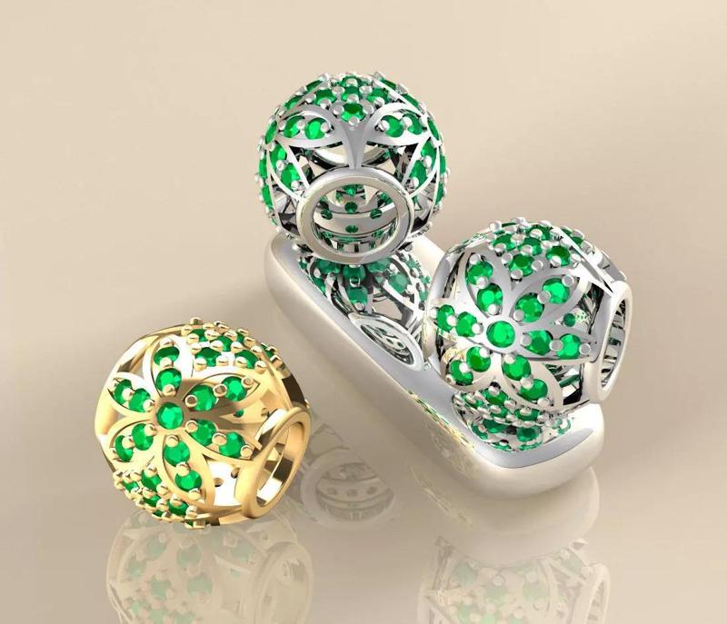 Berloque Flor Pedras Martell 20028