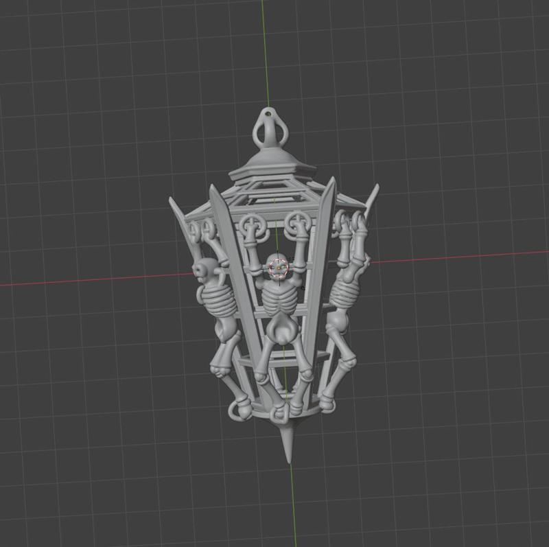 Fantasia Skeleton Lantern - Pirates of the Caribbean Ship