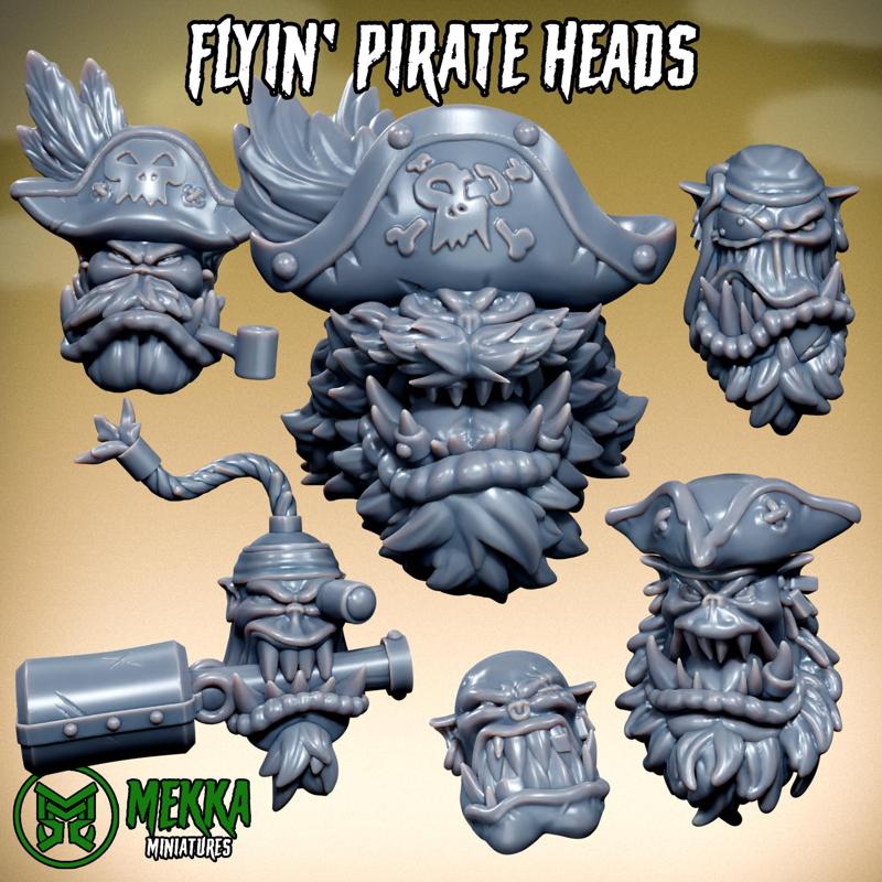 Orc Pirate Heads #2