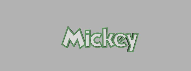 two-tone key ring - Mickey