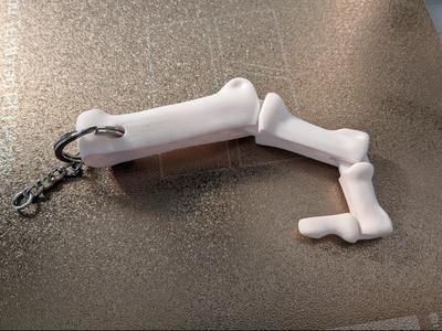 Bone Finger- Articulated Keychain Toy