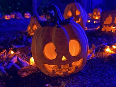 Cute Jack-O-Lantern Pumpkin Halloween Tealight