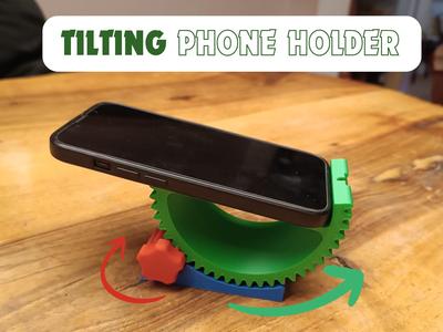 TILTING PHONE HOLDER