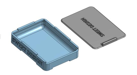 Small Stackable Box with Sliding Lid / kleine Stackable Box