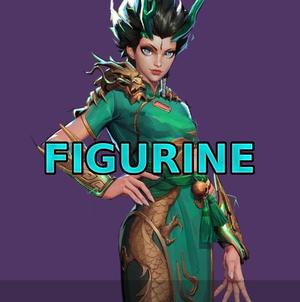 Mantis Jade Maiden Costume Marvel Rivals Clothed Figurine for 3d printing, GIft