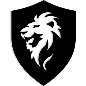 shield with a lion crest made from a single bold stroke 6 - 2D/3D Wall Art STL+SVG For CNC Router, Plasma, Waterjet, Laser & 3D Printer
