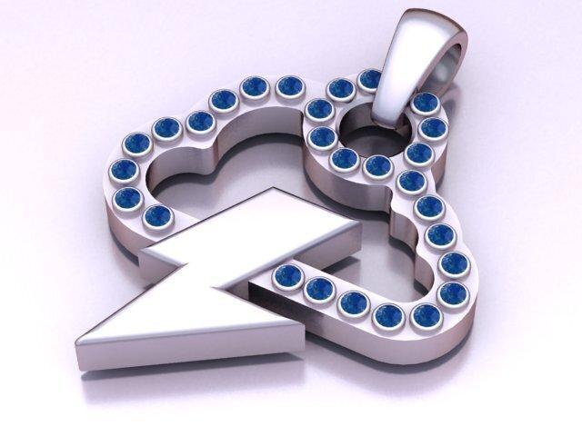 CLUOD ENERGY GOLD PEDANT 3d printable model