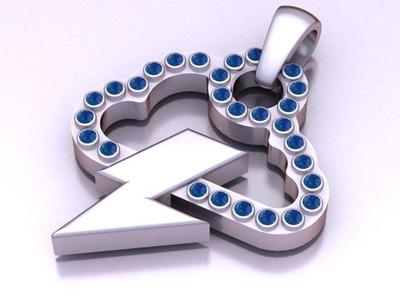CLUOD ENERGY GOLD PEDANT 3d printable model