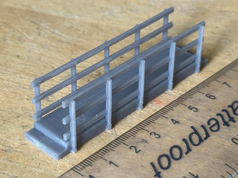 Model Railway Wooden Foot Bridge