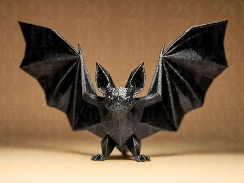 Geometric Bat Figurine