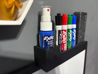 top shelf spray bottle holder for white board