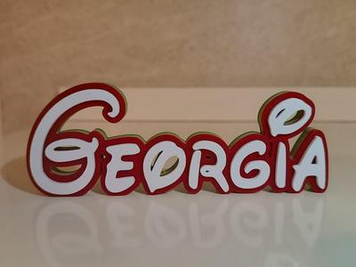 Disney Name Sign Georgia Kid Room Wall Decor Tag 