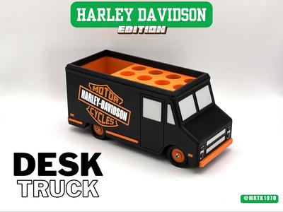 Harley Davidson desk truck organizer pen holder