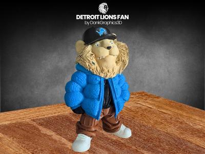 Leo Roar Jackson Detroit Lion Fan - Multi-Part/AMS