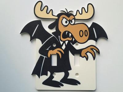 Bullwinkle The Vamoose! 2 Gang Light Switch Cover