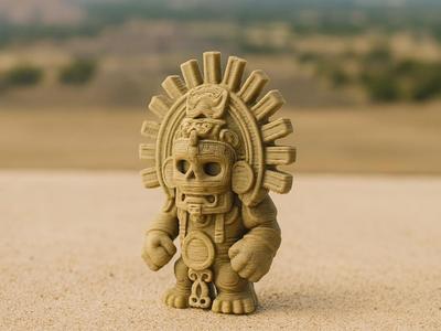 Aztec Totem Warrior – Guardian of the Underworld