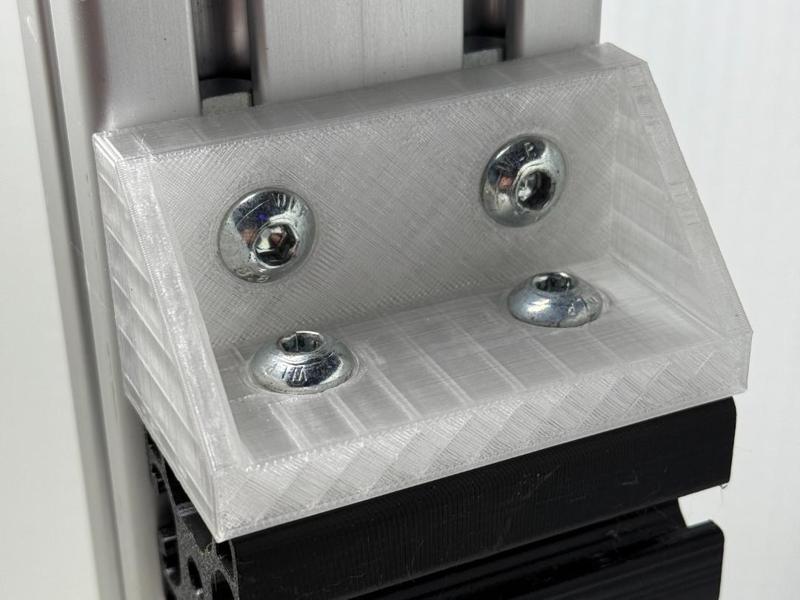 90° Angle Connector 40x80 Aluminum Profile (T-slot 8)