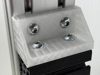 90° Angle Connector 40x80 Aluminum Profile (T-slot 8)