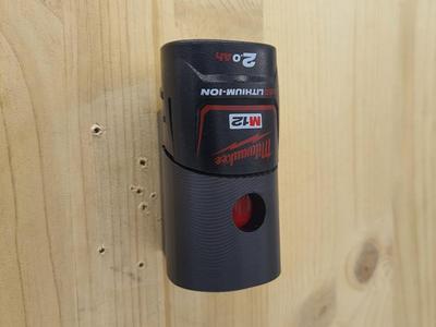 Milwaukee M12 12V battery holder wall mount 