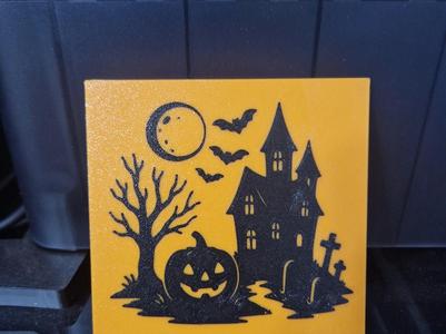 haunted house halloween portrait