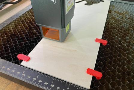 Laser Honeycomb Hold Down, Low Profile