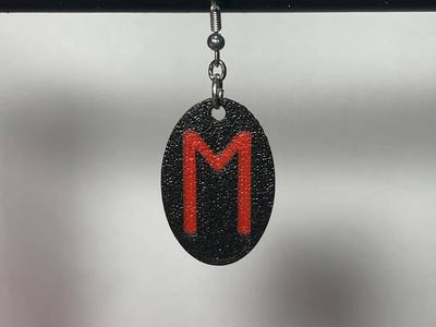 Runic earring, Ehwaz rune