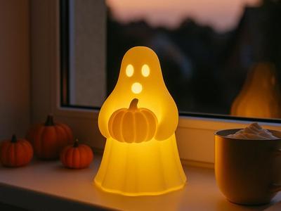 Cute Ghost Lamp – Halloween Pumpkin Light