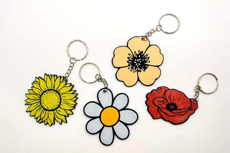 Flower keychain
