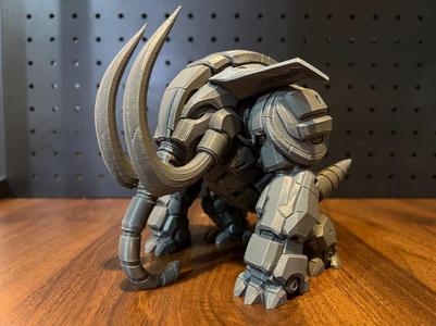 Mecha Pokemon Series — Ironclad Donphan Statue