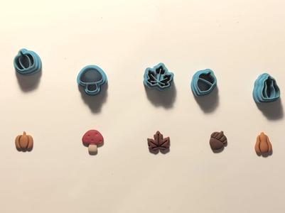 Autumn Harvest Polymer Clay Earrings Cutter Set