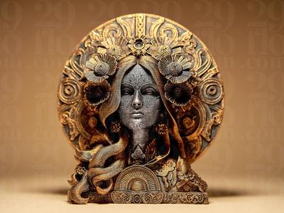 Ornamental Dia Dos Muertos Relief