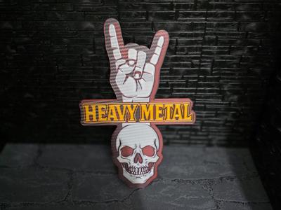 Heavy Metal Refrigerator Magnet Sign