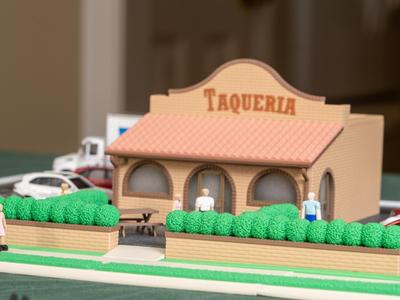 1/64 scale taqueria diorama