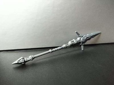 Science Fiction Mecha-style Spear for Figurines