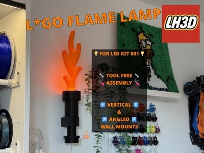 Halloween Flame Lamp Wall Decoration - LED Kit 001