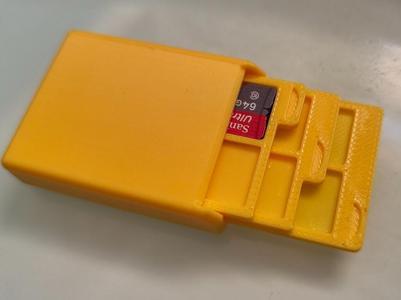 MicroSD Card Transport Box for 12 Cards