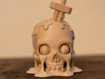 Halloween skull decoration