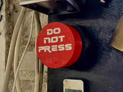 BIG RED Irresistible Fake "Do Not Press" button
