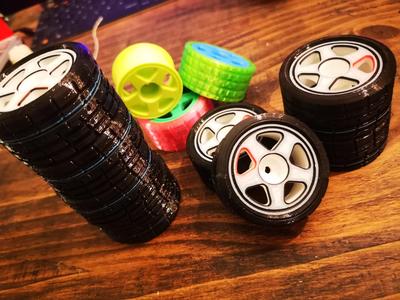 Tamiya VW Golf1 Rims and Tires