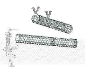 Hexagon Tactical AK Handguard - Tubular - Old Gen -  Airsoft