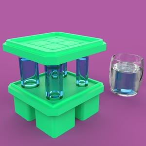 Cylinder Ice Mold - 3D Printable Ice Tray for Perfect Cylinder Ice