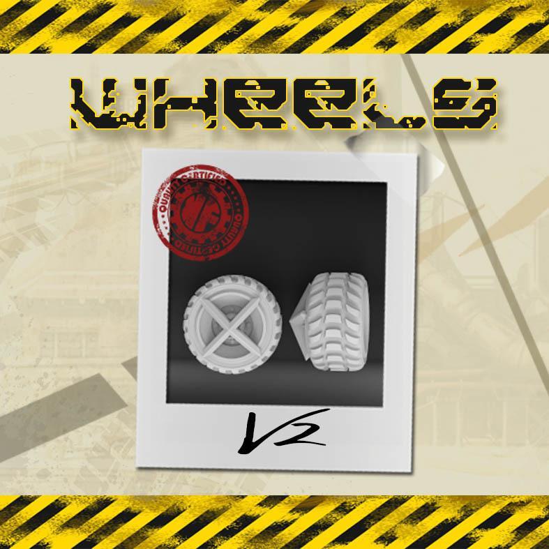 Gaslands wheels 1/64 KAVANFACTORY V2