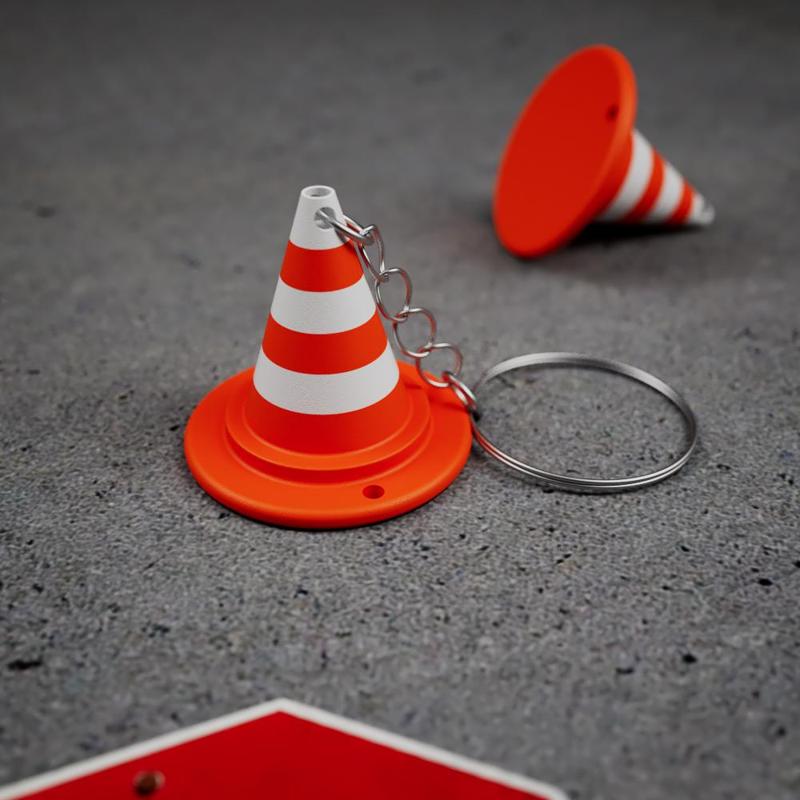 VLC Player Keychain | Traffic Cone Keychain | Easy To Print
