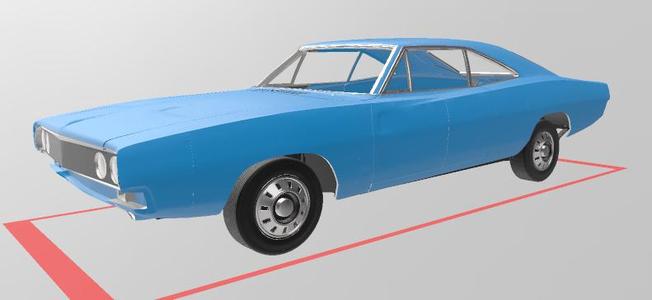 1/25 1969 Dodge Charger 500 ADDON