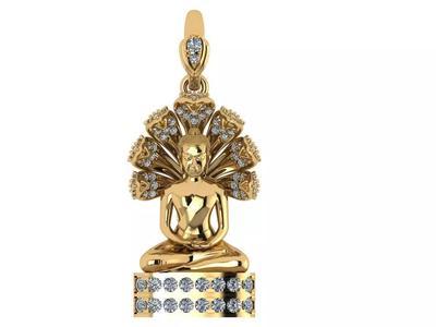 PENDANTS buddha pendant gold with diamonds