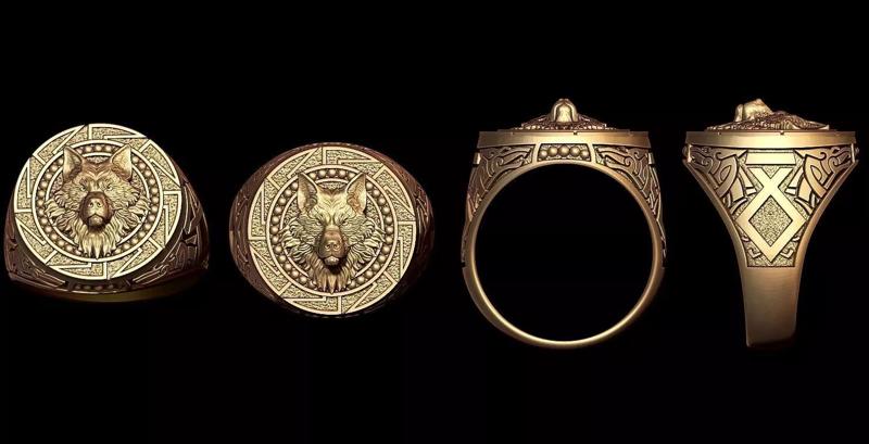 WOLF RING
