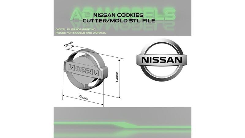 NISSAN COOKIES CUTTER/MOLD STL FILE