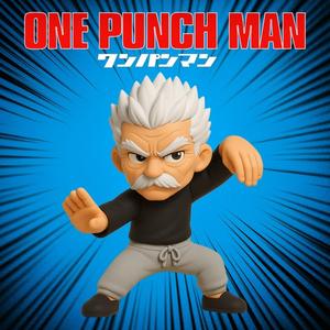 Bang Silver Fang One punch man chibi figure